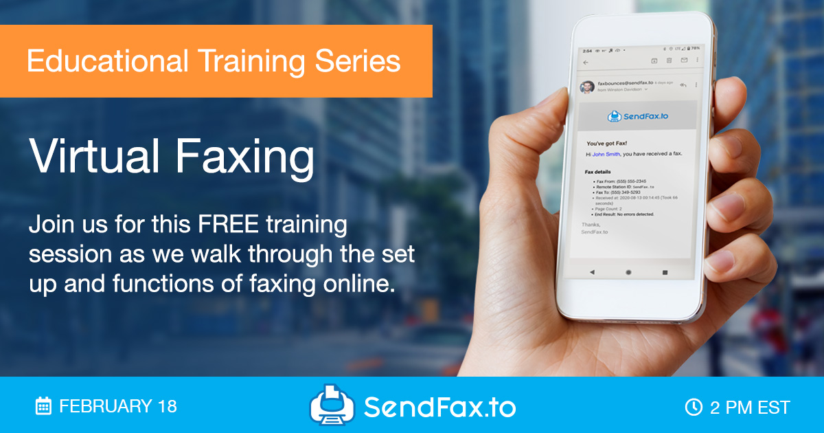 SendFax.to Virtual Fax Training Series