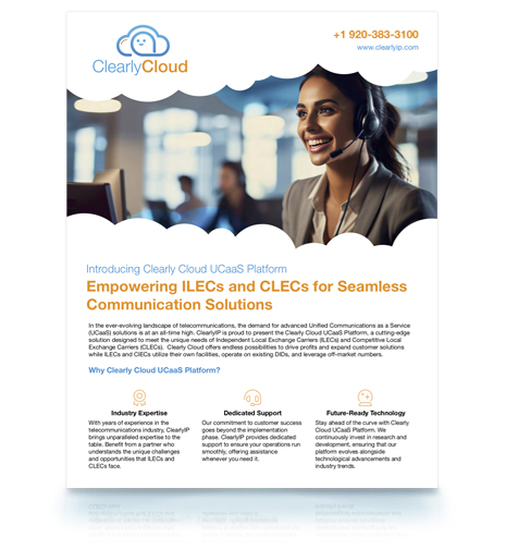 Clearly Cloud ILEC/CLEC Brochure
